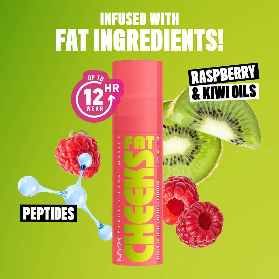 NYX Fat Cheeks Juicy Liquid Blush - Fig Fizz